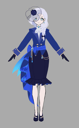 Design concept for a Genshin Impact OC